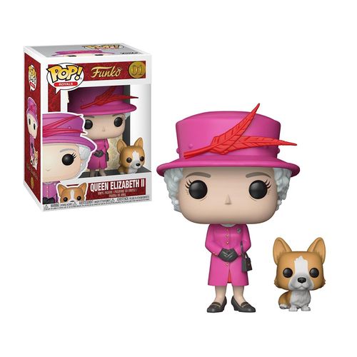 0889698219471 - Funko Pop - Royals - Queen Elizabeth II mit Corgi