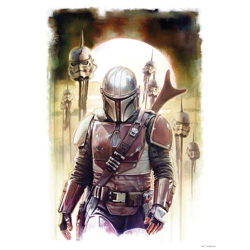 4055065190469 - Bild KOMAR Mandalorian Impaler bunt (farbe bild(er) bunt) B30cm H40cm Papier Holz Bilder Wandbild zur Dekoration im Kinderzimmer - ohne Rahmen