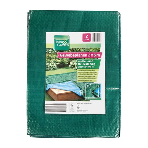 4311536047473 - Living & Garden Gewebeplanen - 2x3m 2er
