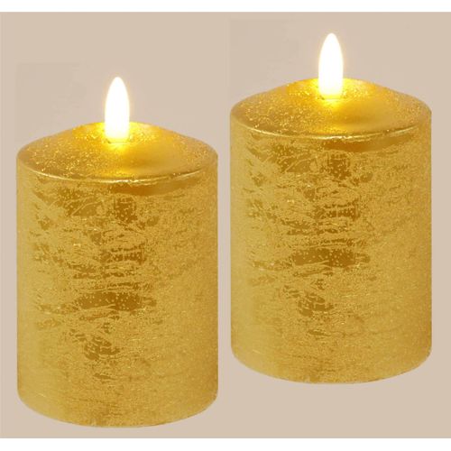 4019844803070 - LED-Kerze IGEA Batteriebetriebene LED-Kerzen aus Echtwachs Höhe ca 10 cm gold (goldfarben) H10cm Ø75cm Echtwachs Kerzen warmweißes Stimmungslicht Stumpenkerze für den Adventskranz 4019844803070 - LED-Kerze IGEA Batteriebetriebene LED-Kerzen aus Echtwachs Höhe ca 10 cm gold (goldfarben) H10cm Ø75cm Echtwachs Kerzen warmweißes Stimmungslicht Stumpenkerze für den Adventskranz