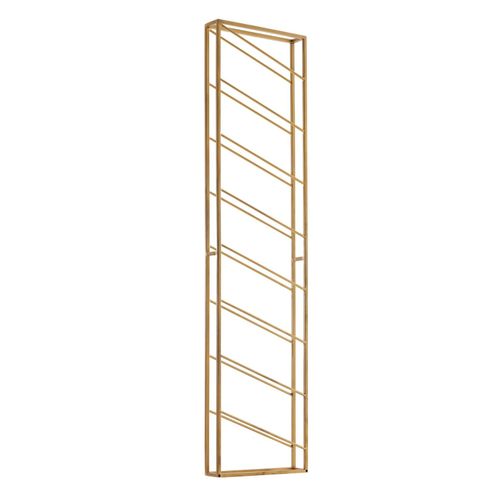 4255632517570 - Weinregal STILVIN Wandmontage 8 Flaschen 36x150x8 cm pulverbeschichtetes Eisen handgefertigt 15 kg Belastbarkeit