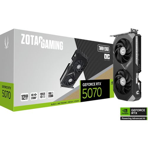 8886307700667 - ZOTAC GeForce RTX 5070 Twin Edge OC - 12GB GDDR7 RAM - Grafikkarte