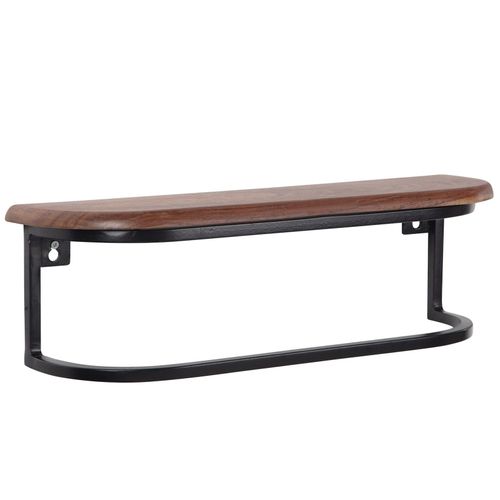 4255632532061 - Wandregal im Industrial-Design 50x15x13 cm Sheesham Massivholz & Metall 4255632532061 - Wandregal im Industrial-Design 50x15x13 cm Sheesham Massivholz & Metall