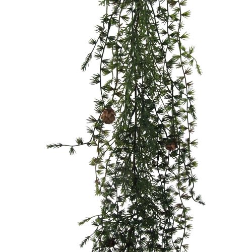 4064118113577 - Winterliche Kunstpflanze CREATIV GREEN Weihnachtsdeko Weihnachtsgirlande grün L190cm Kunststoff Kunstpflanzen Weihnachtsgirlande Girlande mit Zapfen Länge 190 cm