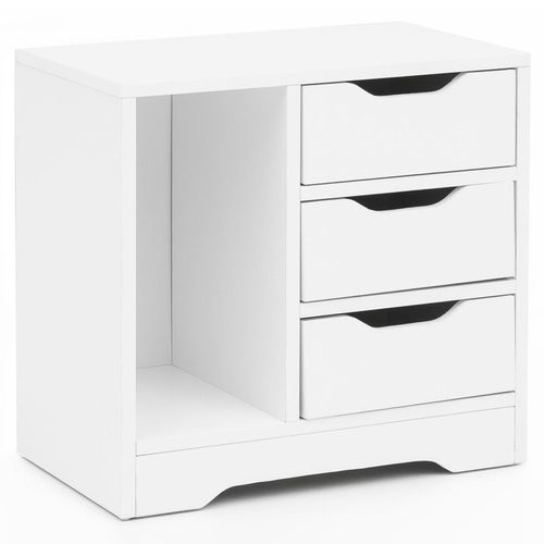 4251745766980 - Moderne Nachtkonsole mit Ablagefach Stilvolle Organisation für Schlafzimmer Melaminharz