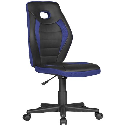 4251745758138 - Jugenddrehstuhl hohe Rückenlehne Schulterunterstützung Kunstleder und Mesh max 60 kg Belastbarkeit