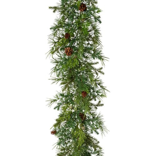 4064118113690 - Winterliche Kunstpflanze CREATIV GREEN Weihnachtsdeko Weihnachtsgirlande Kunstpflanzen Gr L 187 cm 1 St grün Weihnachtsgirlande Adventskränze Girlanden Girlande mit Zapfen 187 cm