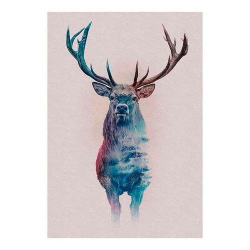 4055065152672 - Bild KOMAR Animals Forest Deer bunt (farbe bild(er) bunt) B40cm H50cm Papier Holz Bilder Wandbild zur Dekoration - ohne Rahmen
