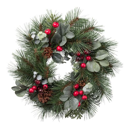 4064118326472 - Kunstkranz CREATIV GREEN Tannen-Mix-Kranz grün H8cm Ø48cm Kunststoff Kunstpflanzen mit Zapfen und Beeren 4064118326472 - Kunstkranz CREATIV GREEN Tannen-Mix-Kranz grün H8cm Ø48cm Kunststoff Kunstpflanzen mit Zapfen und Beeren