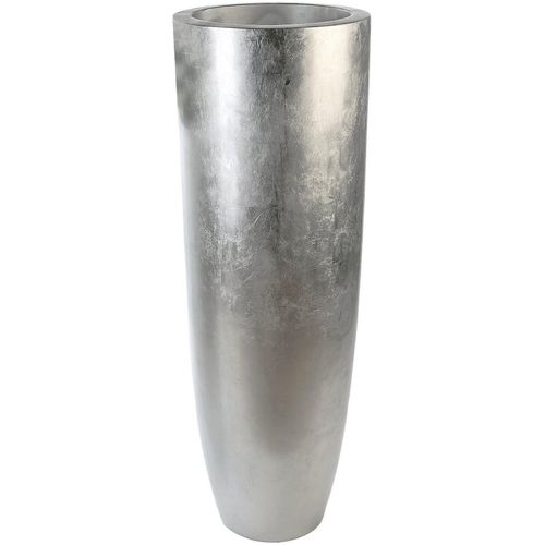 4001250793618 - Übertopf GILDE Konus silber silber (silberfarben) B40cm H115cm T40cm Fiberglas Pflanzgefäße silberfarben 4001250793618 - Übertopf GILDE Konus silber silber (silberfarben) B40cm H115cm T40cm Fiberglas Pflanzgefäße silberfarben