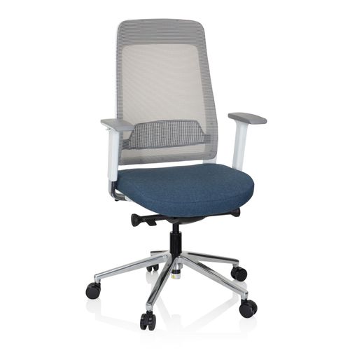 4251084676995 - Profi Bürostuhl CHIARO T2 WHITE Stoff Netzstoff mit Armlehnen (höhenverstellbar) hjh OFFICE 4251084676995 - Profi Bürostuhl CHIARO T2 WHITE Stoff Netzstoff mit Armlehnen (höhenverstellbar) hjh OFFICE
