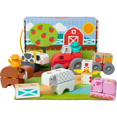 0681147005457 - Hatchimals Konstruktionsspielzeug Melissa & Doug - Blockables Bauernhof Spielset