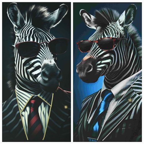 4032584679804 - Bild ZEBRA MIT BRILLE
