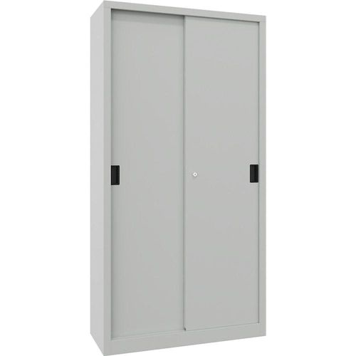 4055479244741 - Schiebetürenschrank Höhe 1950 mm Vollblechtüren BxT 1000 x 400 mm mit 4 Fachböden Tür lichtgrau kaiserkraft 4055479244741 - Schiebetürenschrank Höhe 1950 mm Vollblechtüren BxT 1000 x 400 mm mit 4 Fachböden Tür lichtgrau kaiserkraft