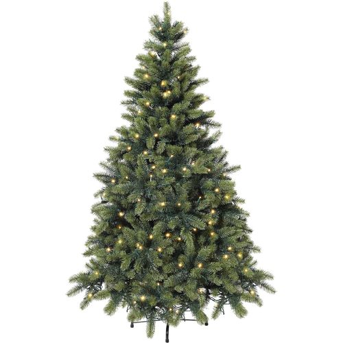 4003529080276 - Künstlicher Weihnachtsbaum CREATIV DECO Weihnachtsdeko künstlicher Christbaum Tannenbaum Weihnachtsbäume Gr Höhe 120 cm grün Weihnachtsbaum Weihnachtsdekoration Kunstweihnachtsbäume Künstliche Weihnachtsbäume mit LED-Lichterkette