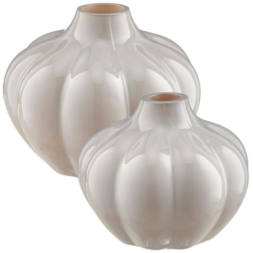 4064118327585 - Tischvase Vase braun (macchiato) H13cm Ø16cm Glas LEGER HOME BY LENA GERCKE Vasen im eleganten Design