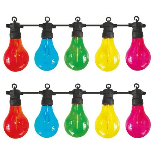 8719099971727 - LUXFORM Lichterkette 24V-Lichterkette Maui - mit 10x farbigen LED bunt (multicolor) Lichterketten Überall aufhängbar drinnen und draußen