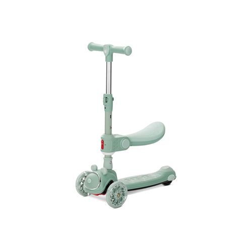 3800166119489 - Kinderroller Swiftie 2 in 1 Musik Lichter klappbarer Sitz PU-Räder hellgrün