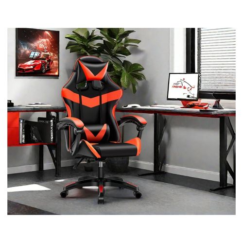 4255701936158 - Bürostuhl Schwarz Rot Krit Power