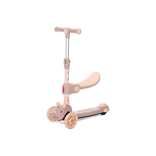 3800166119441 - Kinderroller Swiftie 2 in 1 Musik Lichter klappbarer Sitz PU-Räder beige