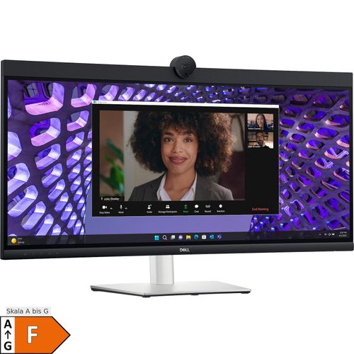 5397184657072 - 8671cm 34 (3440x1440) P3424WEB 219 Curved WQHD IPS 60Hz 5ms HDMI DP RJ45 Webcam USB-C VESA Black Silver 5397184657072 - 8671cm 34 (3440x1440) P3424WEB 219 Curved WQHD IPS 60Hz 5ms HDMI DP RJ45 Webcam USB-C VESA Black Silver