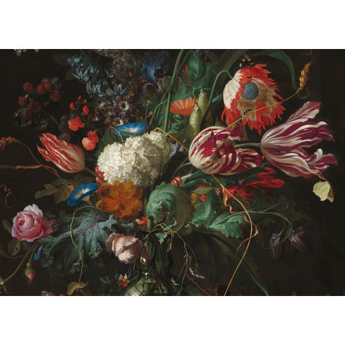 5011583359268 - Leinwandbild ART FOR THE HOME Vase of Flowers Ausschnitt Jan Davidsz de Heem bunt (farbe bild(er) lila blau gruen rot) B100cm H60cm Bilder Blumen in einer Vase 70 x 100 cm