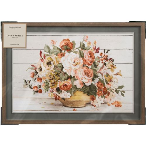 5011583488982 - Bild mit Rahmen LAURA ASHLEY Rosemore bunt (farbe rahmen braun farbe bild(er) bunt) B70cm H50cm Bilder Bild Rosemore 50x70 cm