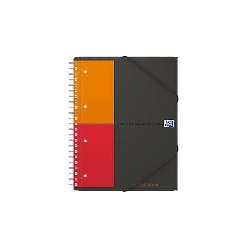3020120017013 - OXFORD International Besprechungsbuch DIN A4+ Kariert Spiralbindung PP (Polyproplylen) Hardback Farbig sortiert Perforiert 160 Seiten 80 Blatt