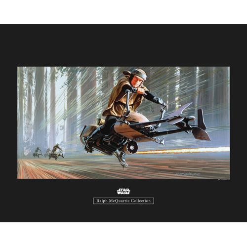 4055065163920 - Bild KOMAR Star Wars Classic RMQ Endor Speeder bunt (farbe bild(er) bunt) B50cm H40cm Papier Holz Bilder Wandbild zur Dekoration im Kinderzimmer - ohne Rahmen
