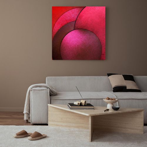 4067437130584 - XXL-Wandbild QUEENCE Akustikbild Abstrakt Rot rot (farbe bild(er) rot) B100cm H100cm T25cm Polyester Bilder Einfache Akustiklösung ohne Baumaßnahme Schalldämmung Paneele