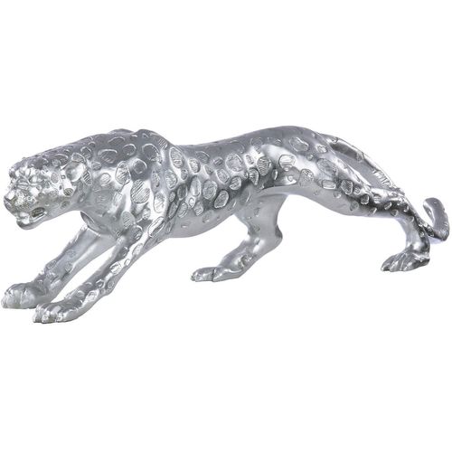 4001250592167 - Tierfigur CASABLANCA BY GILDE Figur Gepard silberfarben H 20 cm silber (silberfarben) B80cm H20cm T22cm Kunstharz Dekofiguren