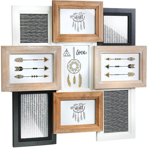 4012622271153 - Bilderrahmen LOCKER Collage KONTRAST Gr B T 49 cm x 3 cm bunt Bilderrahmen