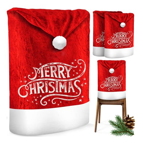 4255598309059 - KESSER® Premium Weihnachtsstuhlüberzug Set Stuhlhussen für Weihnachten Nikolausmütze Stuhlbezug Husse Weihnachtsdeko für Stühle Überzieher - Stuhlabdeckung im weihnachtlichen Design 4255598309059 - KESSER® Premium Weihnachtsstuhlüberzug Set Stuhlhussen für Weihnachten Nikolausmütze Stuhlbezug Husse Weihnachtsdeko für Stühle Überzieher - Stuhlabdeckung im weihnachtlichen Design