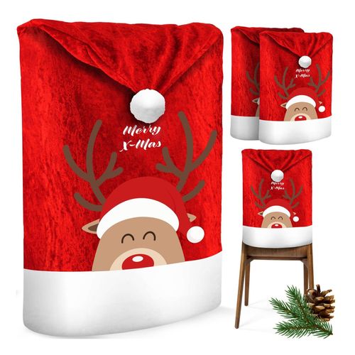4255598309042 - KESSER® Premium Weihnachtsstuhlüberzug Set Stuhlhussen für Weihnachten Nikolausmütze Stuhlbezug Husse Weihnachtsdeko für Stühle Überzieher - Stuhlabdeckung im weihnachtlichen Design 4255598309042 - KESSER® Premium Weihnachtsstuhlüberzug Set Stuhlhussen für Weihnachten Nikolausmütze Stuhlbezug Husse Weihnachtsdeko für Stühle Überzieher - Stuhlabdeckung im weihnachtlichen Design
