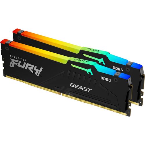 0740617350272 - FURY Beast RGB DDR5-5600 - 128GB - CL36 - Dual Channel (2 pcs) - AMD EXPO - Schwarz 0740617350272 - FURY Beast RGB DDR5-5600 - 128GB - CL36 - Dual Channel (2 pcs) - AMD EXPO - Schwarz