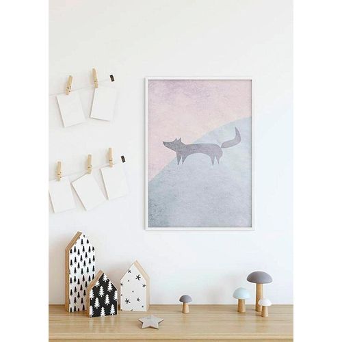 4055065153204 - Bild KOMAR Wild and Free Fox bunt (farbe bild(er) bunt) B40cm H50cm Papier Holz Bilder Wandbild zur Dekoration - ohne Rahmen