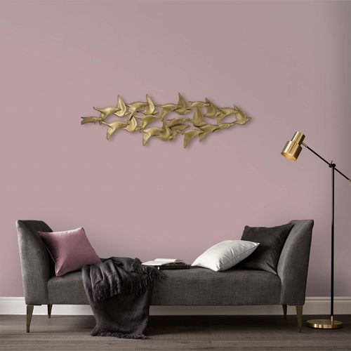 5011583669466 - Metallbild ART FOR THE HOME Goldene Vögel gold (farbe bild(er) gold) H36cm Metall Bilder