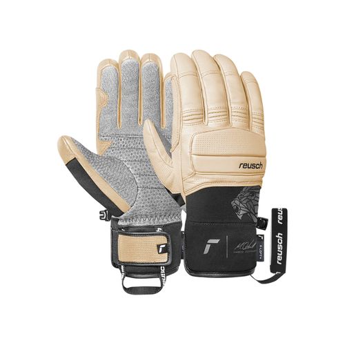 4060485589229 - Skihandschuhe REUSCH Marco Odermatt Damen Gr 85 beige schwarz 60% Polyester 40% Ziegenleder mehrfarbig Handschuhe mit winddichter atmungsaktiver Funktion 4060485589229 - Skihandschuhe REUSCH Marco Odermatt Damen Gr 85 beige schwarz 60% Polyester 40% Ziegenleder mehrfarbig Handschuhe mit winddichter atmungsaktiver Funktion