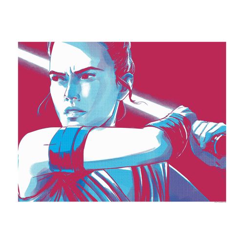4055065164903 - Bild KOMAR Star Wars Faces Rey bunt (farbe bild(er) bunt) B50cm H40cm Papier Holz Bilder Wandbild zur Dekoration im Kinderzimmer - ohne Rahmen