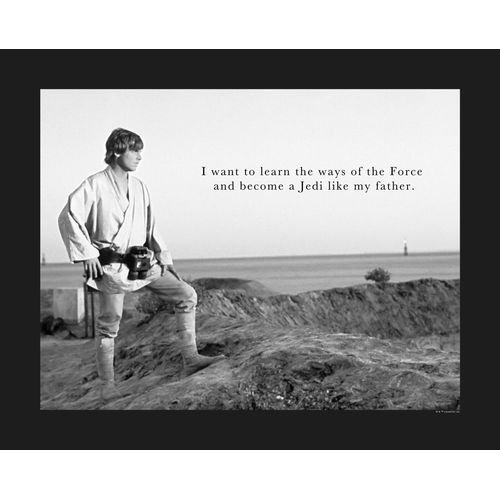 4055065163593 - Bild KOMAR Star Wars Classic Luke Quote bunt (farbe bild(er) bunt) B50cm H40cm Papier Holz Bilder Wandbild zur Dekoration im Kinderzimmer - ohne Rahmen