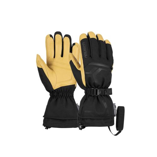 4060485451847 - Skihandschuhe REUSCH Down Spirit GORE-TEX Damen Gr 105 schwarz (schwarz beige) 50% Polyester 45% Ziegenleder mehrfarbig Handschuhe mit höchster Wärmestufe