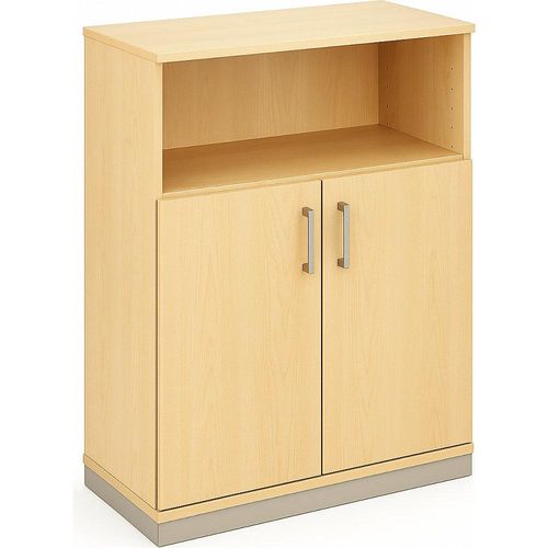 4260267322529 - THEA - Kombischrank 2 Fachböden 2 Türen Dekor Ahorn kaiserkraft