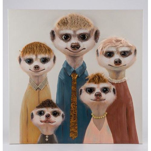4044924858015 - Canvasbild Erdmännchen-Gruppe