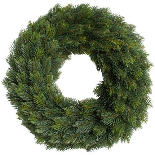 4260600490823 - Kunstkranz BOTANIC-HAUS Edel-Adventskranz einseitig grün B42cm H10cm T42cm Ø42cm Kunstpflanzen