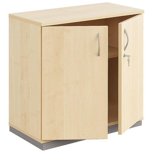 4260267322604 - THEA - Flügeltürschrank 1 Fachboden 2 Ordnerhöhen Ahorn-Dekor kaiserkraft