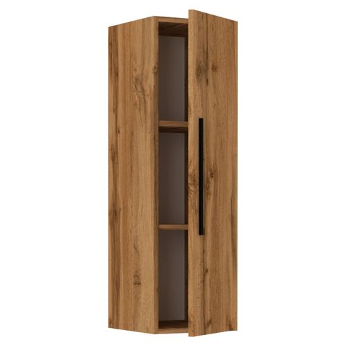 4051814425141 - Holzregal hängend platzsparendes Regal Maße H 95 x B 30 x T 30 cm Elegantes Regal hängend Aufbewahrungsregal Bücherregal Wandboard - Arila L Senkrecht