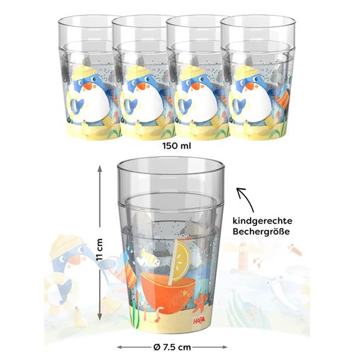 4010168288567 - Unisex Becher Glitzerbecher 4er Pack