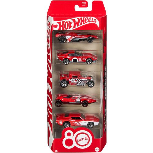 0194735315789 - Hot Wheels Spielfahrzeug Mattel 80 Jubiläum 5er-Pack 0194735315789 - Hot Wheels Spielfahrzeug Mattel 80 Jubiläum 5er-Pack