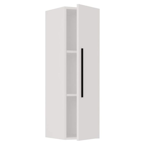 4051814425158 - Wandregal Holzregal hängend platzsparendes Regal Maße H 95 x B 30 x T 30 cm Elegantes Regal hängend Aufbewahrungsregal Bücherregal Wandboard - Arila L Senkrecht Gr 30 weiß B30cm H95cm T30cm Holzwerkstoff Holz Spanplatte Regale