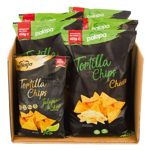 4260099736877 - Palapa Tortilla Chips Probierpaket 24 kg 4260099736877 - Palapa Tortilla Chips Probierpaket 24 kg